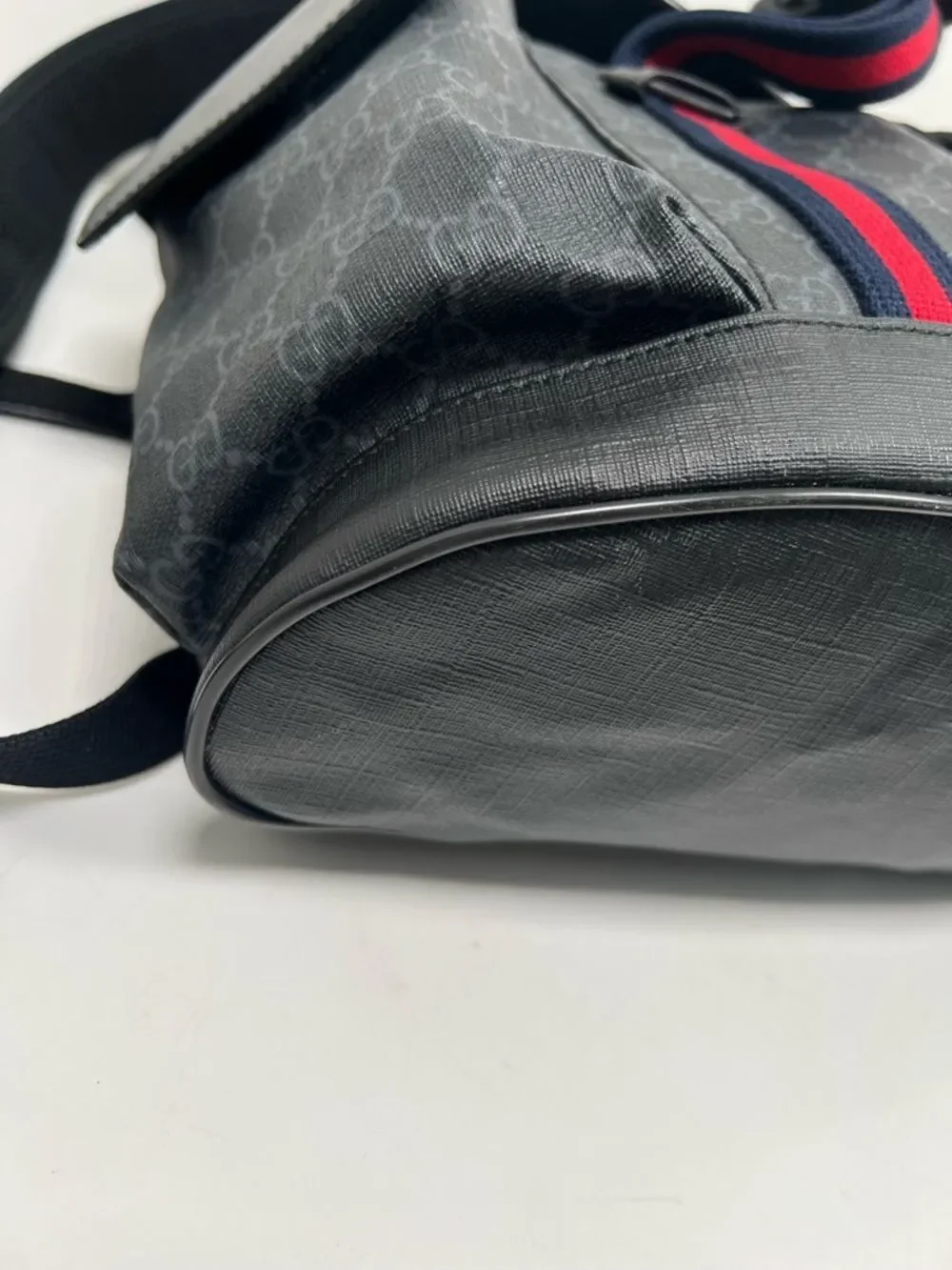 Gucci GG Supreme Men's Canvas Backpack in Black